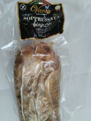 Soppressata bianca con il pepe nero