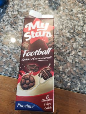 My stars football cookies al cacao