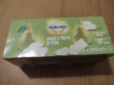 Succo e polpa di pera