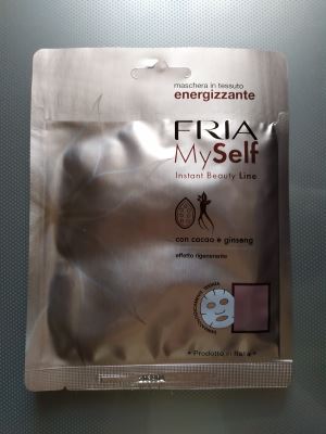 Maschera in tessuto energizzante con cacao e ginseng