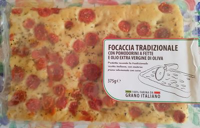 Focaccia con pomodorini