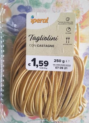 Tagliolini freschi con farina di castagne 