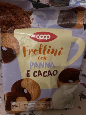 Frollini con panna e cacao 