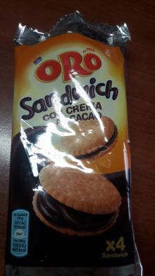 SANDWICH con crema al cacao