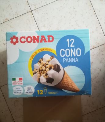 12 cono panna