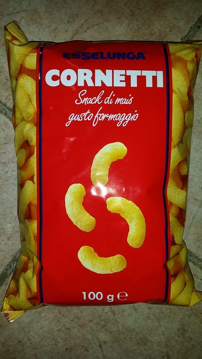 Cornetti snack di mais al formaggio 