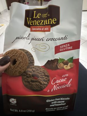 Biscotti al cacao e nocciole - senza glutine