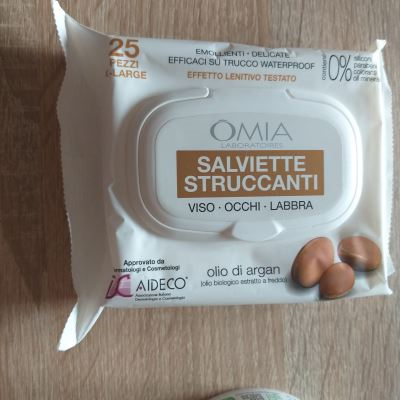 Salviette struccanti olio di argan 
