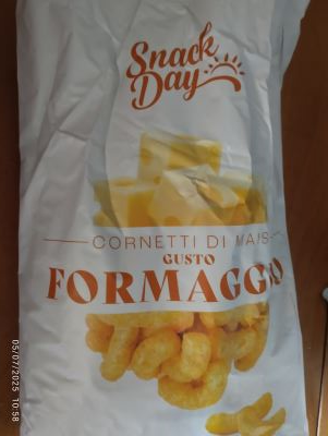 Cornetti di mais al gusto di formaggio 