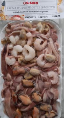 Preparato per risotti e spaghetti, mix molluschi e crostacei