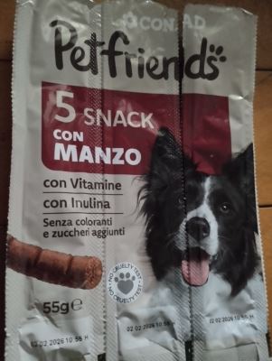 5 snack Bastoncini per cani 