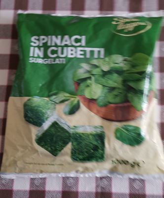 Spinaci surgelati a cubetti 