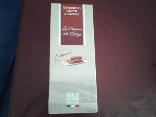 Cotechino cotto a vapore 