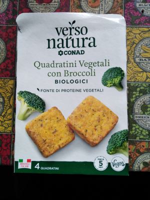 Quadratini vegetali con broccoli