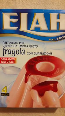 Preparato per crema da tavola gusto fragola