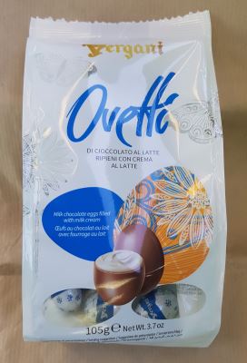 Ovetti di cioccolato al latte ripieni