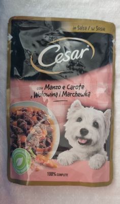 Cesar con manzo e carote