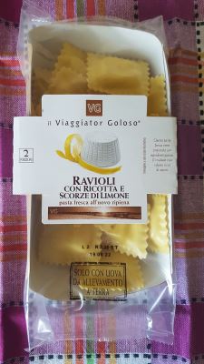 Ravioli con ricotta e scorze di limone Il Viaggiator Goloso