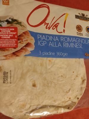 Piadina Romagnola IGP alla riminese