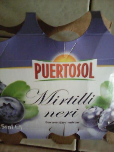 Mirtilli neri ( nettare di mirtilli )