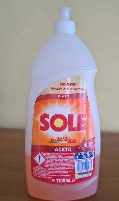 Detersivo piatti all'aceto