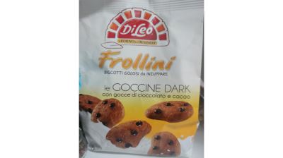 Le Goccine Dark frollini con gocce di cioccolato fondente