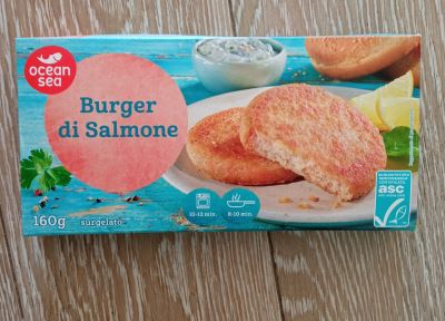 Burger di salmone
