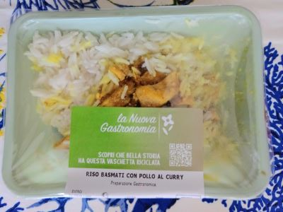 Riso Basmati e pollo con salsa al curry