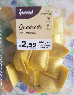 Quadrotti alla zucca