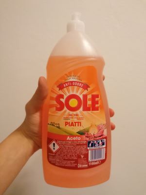 Sole aceto Detersivo piatti 