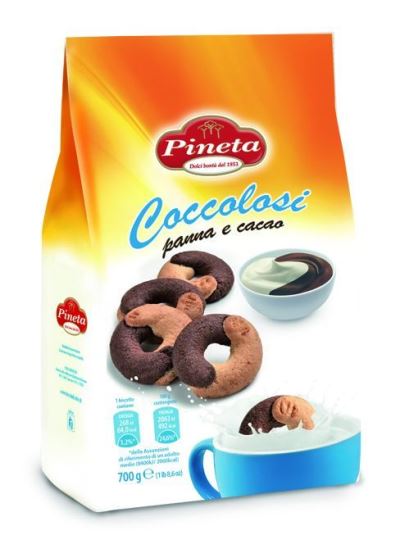 Frollini coccolosi con panna e cacao