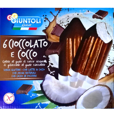 Gelati cioccolato e cocco