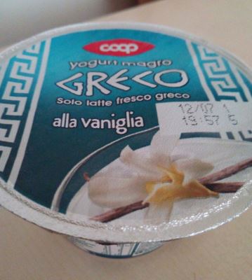 Yogurt magro greco alla vaniglia