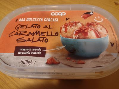 Gelato al caramello salato 