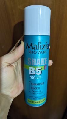 Shampoo secco 