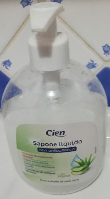Sapone liquido con antibatterico aloe vera 