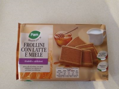 Frollini con latte e miele