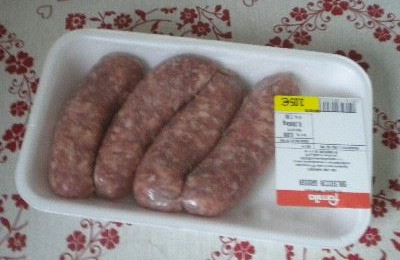 Salsiccia di suino grossa