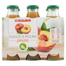 Succo e polpa di pesca