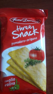 THREE SNACK pomodoro e origano