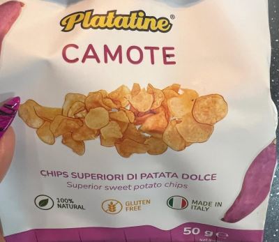 Camote chips superiori di patata dolce
