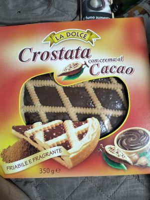 Crostata con crema al cacao