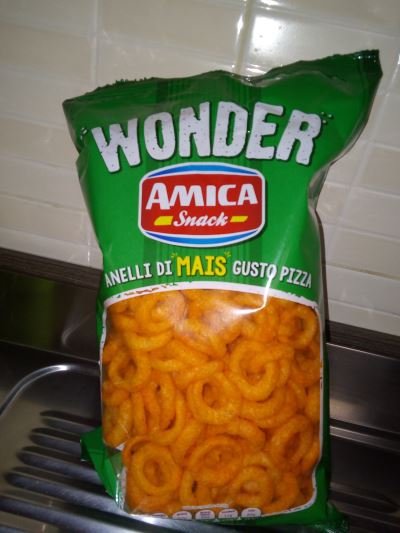 Anelli di mais gusto pizza