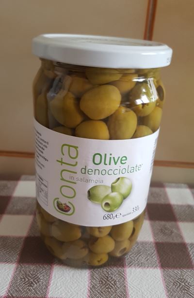 Olive verdi in salamoia 
