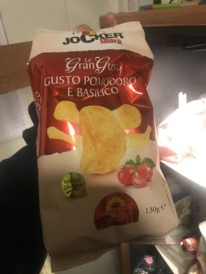 Patatine gusto pomodoro e basilico 