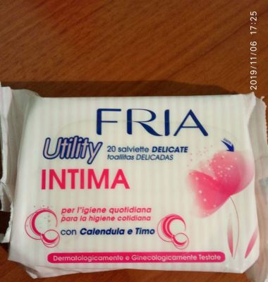 salviettina intima con calendula