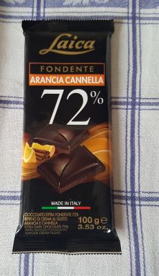Cioccolato fondente extra arancia e cannella 
