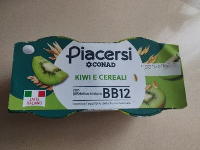 Piacersi yogurt kiwi e cereali 
