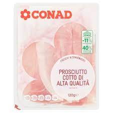 Conad prosciutto cotto alta qualità