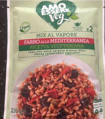 Mix al vapore farro alla mediterranea, ricetta vegetariana